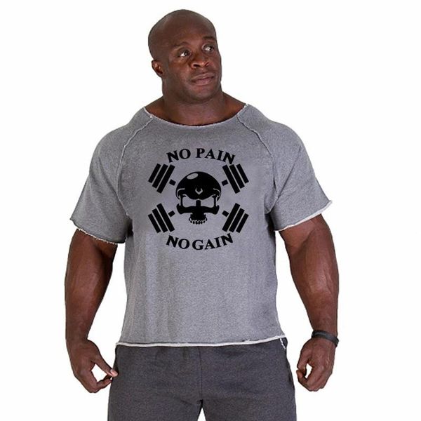 men oversize t-shirts gym fitness clothing mens no pain gain t shirt for male bodybuilding tshirts loose breathable clothes men's, White;black
men oversize t-shirts gym fitness clothing mens no pain gain t shirt for male bodybuilding tshirts loose breathable clothes men's, White;black