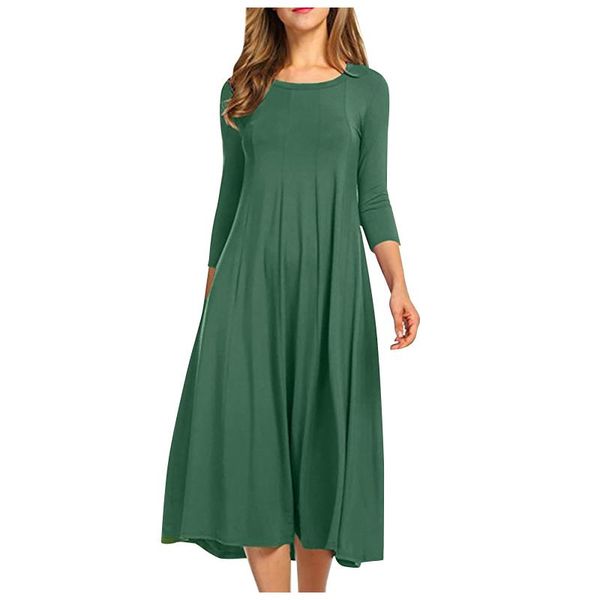 casual dresses women's solid color summer slim swing dress 2021 plus size office versatile midi retro o neck beach, Black;gray
casual dresses women's solid color summer slim swing dress 2021 plus size office versatile midi retro o neck beach, Black;gray