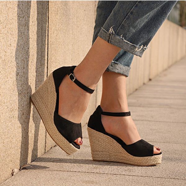 dress shoes mcckle platform women's sandals bohemian esparto wedges woman ankle strap straw flock high heels sandal plus size new, Black
dress shoes mcckle platform women's sandals bohemian esparto wedges woman ankle strap straw flock high heels sandal plus size new, Black