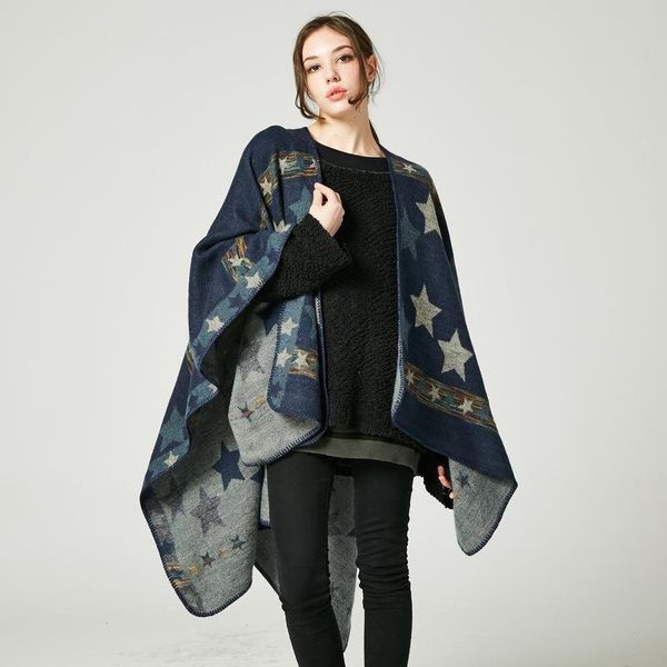 scarves european style ladies star color stripe bufanda cashmere shawl super long thickened foreign trade ever-changing pashmina, Blue;gray
scarves european style ladies star color stripe bufanda cashmere shawl super long thickened foreign trade ever-changing pashmina, Blue;gray