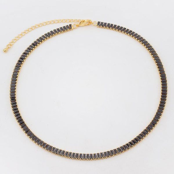 chokers fashion crystal sparking micro pave chocker black cz tennis charms link chain choker necklace women jewelry collier femme, Golden;silver
chokers fashion crystal sparking micro pave chocker black cz tennis charms link chain choker necklace women jewelry collier femme, Golden;silver