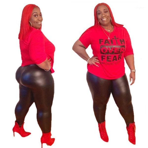 plus size tracksuits two piece women pants sets short sleeve tshirt black elastic waist pu trousers matching set wholesale drop
plus size tracksuits two piece women pants sets short sleeve tshirt black elastic waist pu trousers matching set wholesale drop