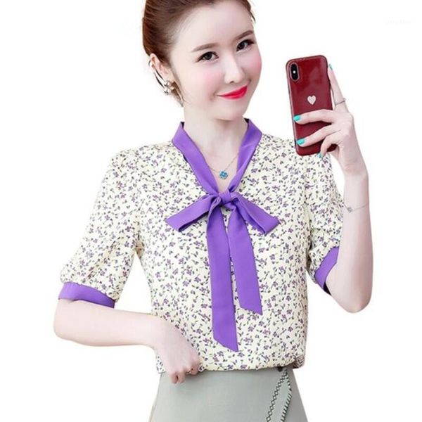 short sleeve chiffon blouse women shirts summer fashion print bow v-neck blouses office plus size blusas mujer women's &, White
short sleeve chiffon blouse women shirts summer fashion print bow v-neck blouses office plus size blusas mujer women's &, White