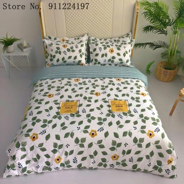 bedding sets green leaf duvet cover comforter set 3d printing luxury 3pcs quilt 200*229/140*210 nordic simple home textile
bedding sets green leaf duvet cover comforter set 3d printing luxury 3pcs quilt 200*229/140*210 nordic simple home textile