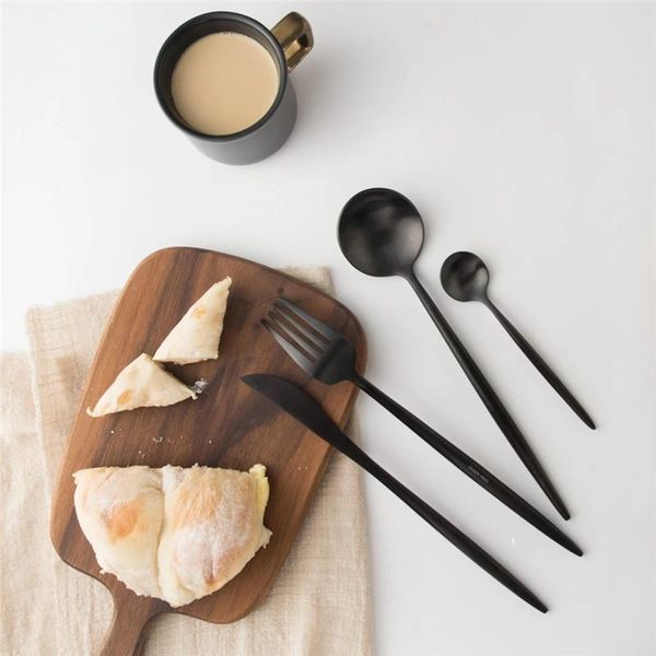 kcasa 4pcs/set tableware polished cutlery stainless steel dining flatware kit dinnerware party gift black golden silver
kcasa 4pcs/set tableware polished cutlery stainless steel dining flatware kit dinnerware party gift black golden silver