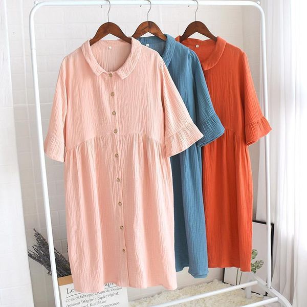 summer 100% cotton nightdress half-sleeve ruffled women sleepwear solid loose leisure night dress crepe fabric nightgown, Black;red
summer 100% cotton nightdress half-sleeve ruffled women sleepwear solid loose leisure night dress crepe fabric nightgown, Black;red