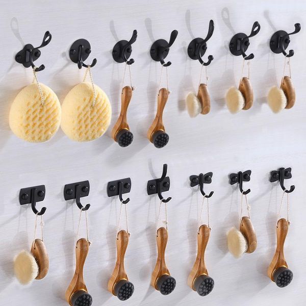 2pcs/pack black color stainless holder bathroom bedroom clothes hanger towel hook key holder home decoration kitchen supplies
2pcs/pack black color stainless holder bathroom bedroom clothes hanger towel hook key holder home decoration kitchen supplies