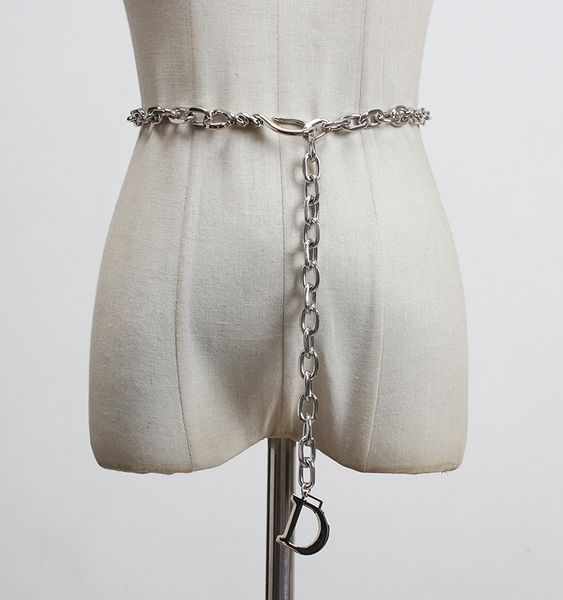 2020 new D-letter waist chain fashion trench coat skirt trousers belt temperament waist chain, Silver
2020 new D-letter waist chain fashion trench coat skirt trousers belt temperament waist chain, Silver