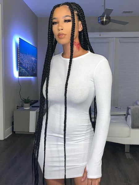 casual dresses women bodycon dress long sleeve crew neck solid color stretch mini club with thumb holes cotton years vestido, Black;gray
casual dresses women bodycon dress long sleeve crew neck solid color stretch mini club with thumb holes cotton years vestido, Black;gray