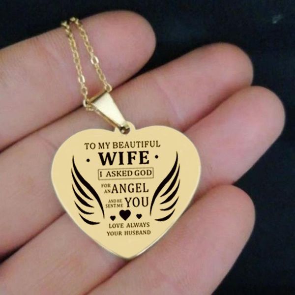 pendant necklaces heart custom necklace stainless steel keychain for husband wife daughter sister friend gift, Silver
pendant necklaces heart custom necklace stainless steel keychain for husband wife daughter sister friend gift, Silver