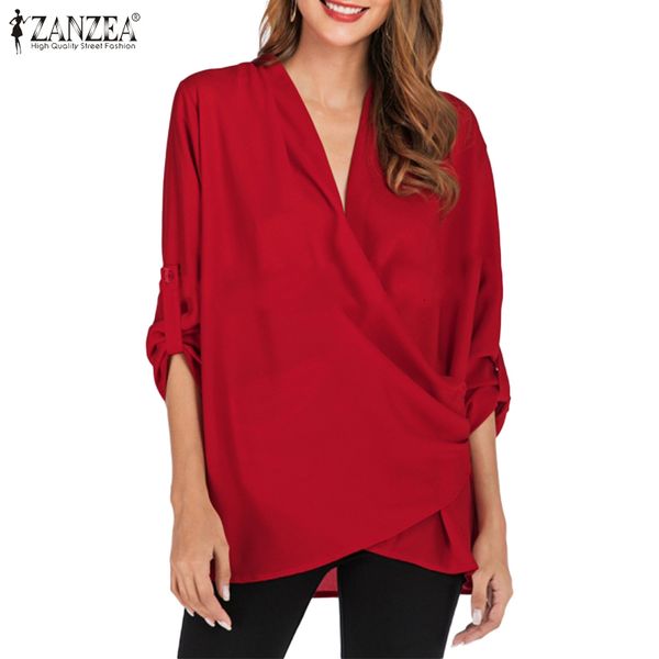 new zanzea 2021 spring long sleeve office lady solid v neck blusa casual elegant losse shirt womens fashion work blouse oversize g12g, White;black
new zanzea 2021 spring long sleeve office lady solid v neck blusa casual elegant losse shirt womens fashion work blouse oversize g12g, White;black