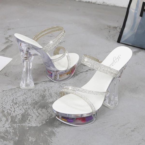 slippers exotic for pole dance shoes summer women high heel korean style thick bottom sandals stilettos, Black
slippers exotic for pole dance shoes summer women high heel korean style thick bottom sandals stilettos, Black