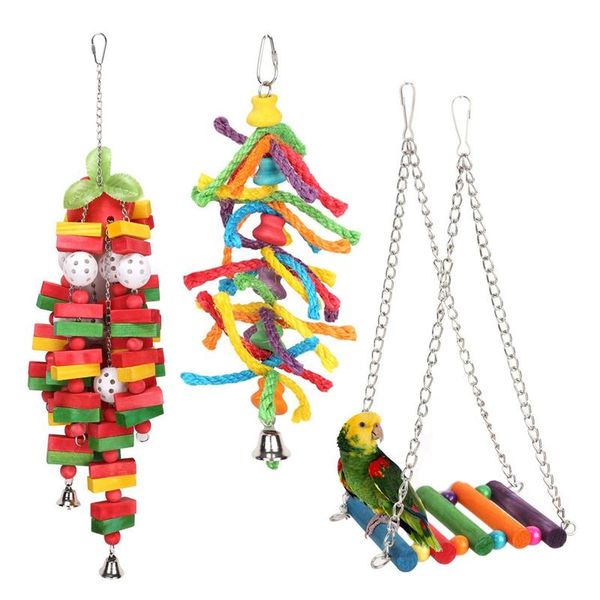 other bird supplies 3 pack parrot toys set hanging bell pet cage hammock swing toy for small parakeets cockatiels, conures, ma
other bird supplies 3 pack parrot toys set hanging bell pet cage hammock swing toy for small parakeets cockatiels, conures, ma