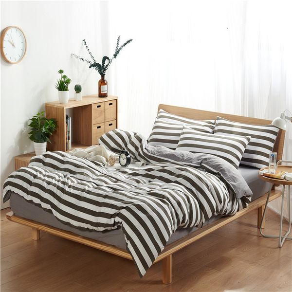 friendly stripe check washed cotton four piece set soft bedding non printed autumn and winter fitted sheet japane style 
friendly stripe check washed cotton four piece set soft bedding non printed autumn and winter fitted sheet japane style
