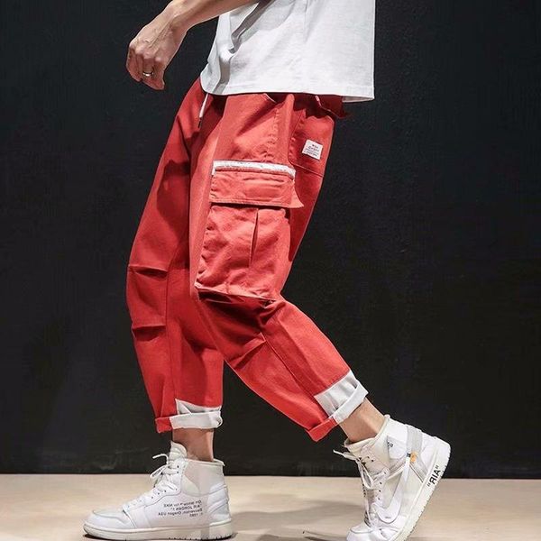 men's pants men cargo joggers sweatpants red black trousers jogging korean streetwear techwear hip hop spliced
men's pants men cargo joggers sweatpants red black trousers jogging korean streetwear techwear hip hop spliced