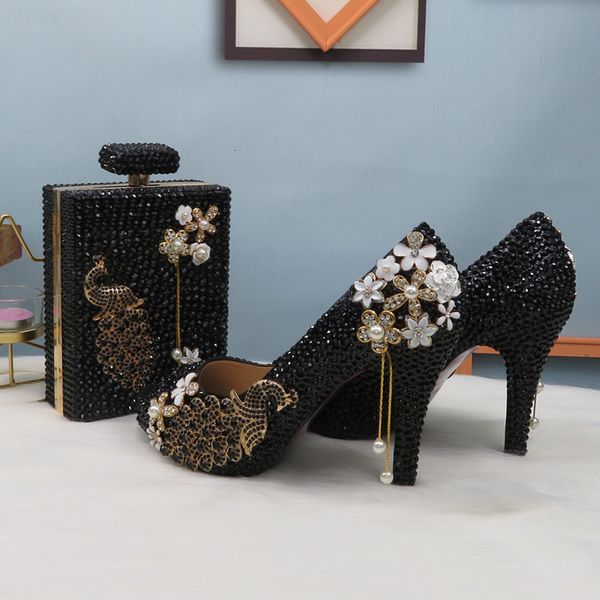 baoyafang open toe crystal peacock party wedding bride woman high heel shoes ladies female pumps cuq7, Black
baoyafang open toe crystal peacock party wedding bride woman high heel shoes ladies female pumps cuq7, Black