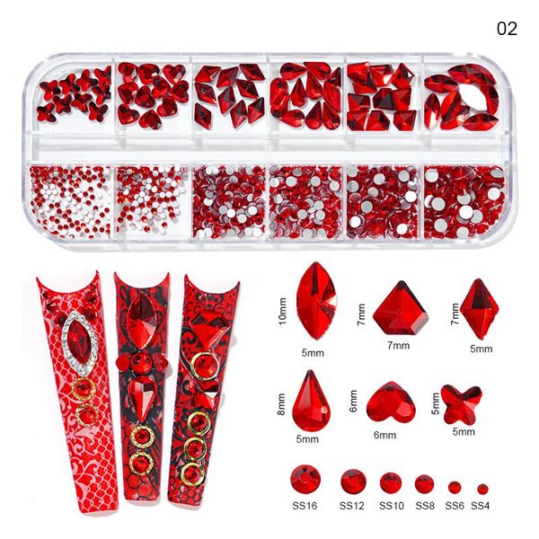 nail art decorations 12grids/box flat-back rhinestones decoration crystal mix shape 12 color glass jewelry 3d charms rhinestone for nails c7, Silver;gold
nail art decorations 12grids/box flat-back rhinestones decoration crystal mix shape 12 color glass jewelry 3d charms rhinestone for nails c7, Silver;gold