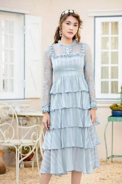 casual dresses 2021 spring summer party wedding women tulle lace patchwork long sleeve mid-calf pink blue dress sweet, Black;gray
casual dresses 2021 spring summer party wedding women tulle lace patchwork long sleeve mid-calf pink blue dress sweet, Black;gray