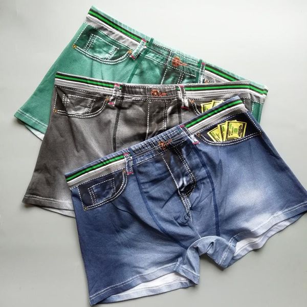 underpants men boxer denim breathable men's cotton shorts plus size high elastic boxers male jeans printed man soft underwear, Black;white
underpants men boxer denim breathable men's cotton shorts plus size high elastic boxers male jeans printed man soft underwear, Black;white