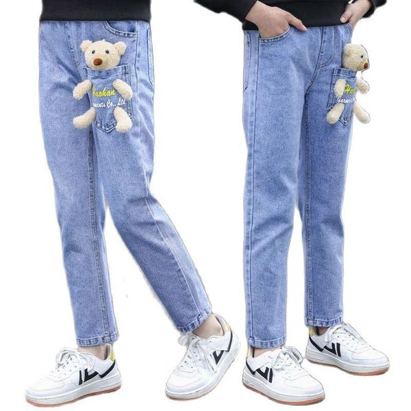 jeans teenage girls bear pant cute solid toddler kids spring autumn casual denim trousers children's clothing 14 15 16y leggings, Blue
jeans teenage girls bear pant cute solid toddler kids spring autumn casual denim trousers children's clothing 14 15 16y leggings, Blue
