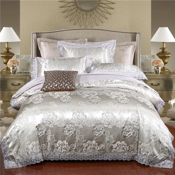 bedding sets satin jacquard lace luxury set soft bedclothes duvet/quilt cover bed linen sheet 4 pieces
bedding sets satin jacquard lace luxury set soft bedclothes duvet/quilt cover bed linen sheet 4 pieces