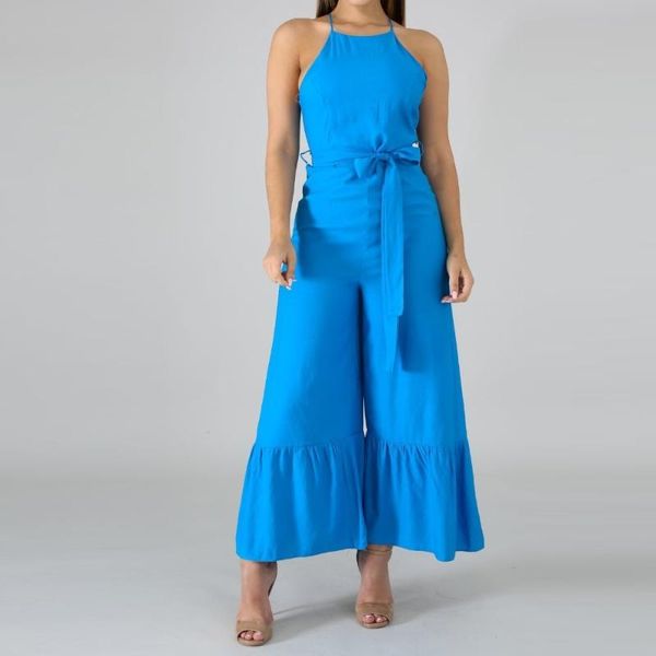 women's jumpsuits & rompers pleated jumpsuit women blue casual spaghetti strap zipper wide leg pants romper streetwear ladies overalls, Black;white
women's jumpsuits & rompers pleated jumpsuit women blue casual spaghetti strap zipper wide leg pants romper streetwear ladies overalls, Black;white