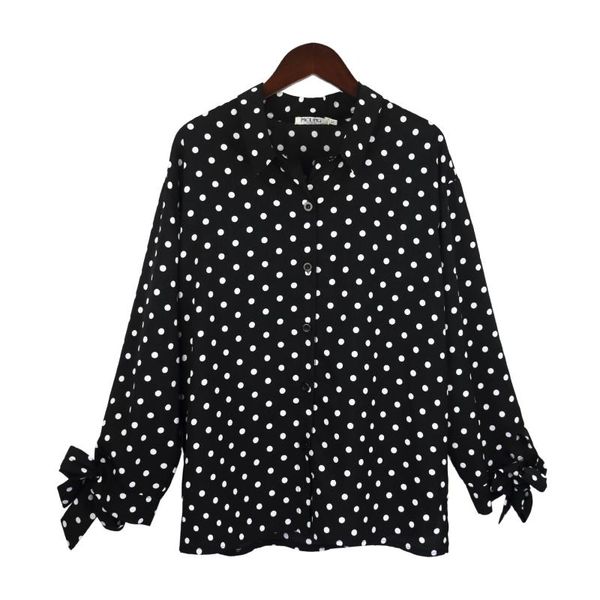 women's blouses & shirts dioufond 2021 summer polka dot blouse women long sleeve elegant office lady loose bow work korean fashion chic, White
women's blouses & shirts dioufond 2021 summer polka dot blouse women long sleeve elegant office lady loose bow work korean fashion chic, White