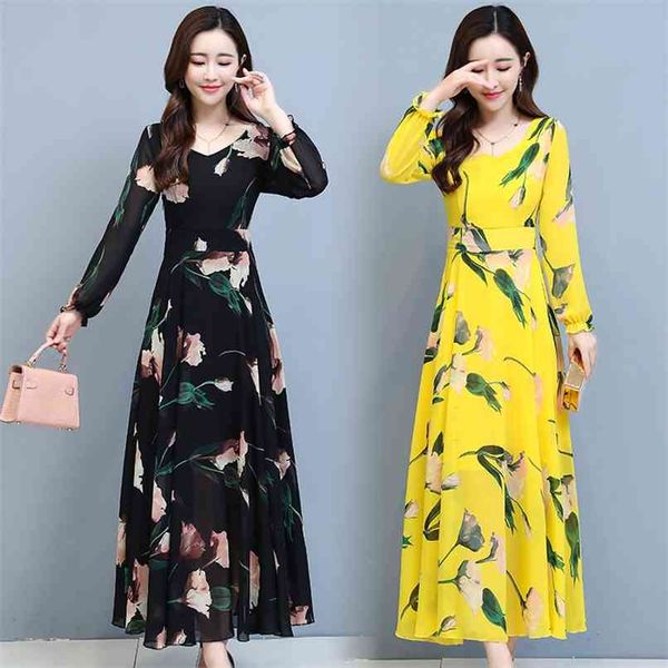 autumn winter vintage plus size boho dress floral chiffon long sleeve casual beach women bodycon party maxi vestidos 210528, Black;gray
autumn winter vintage plus size boho dress floral chiffon long sleeve casual beach women bodycon party maxi vestidos 210528, Black;gray