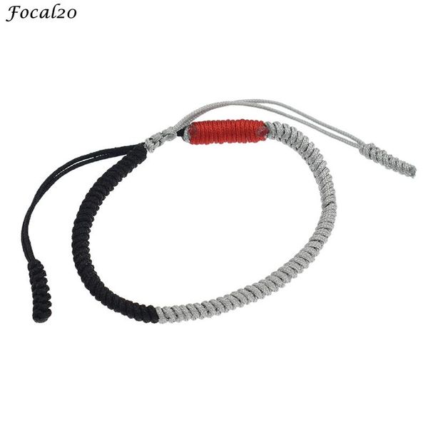 link, chain focal20 religious thread buddhist rope bracelet diy handmade women men bracelets crafts, Black
link, chain focal20 religious thread buddhist rope bracelet diy handmade women men bracelets crafts, Black
