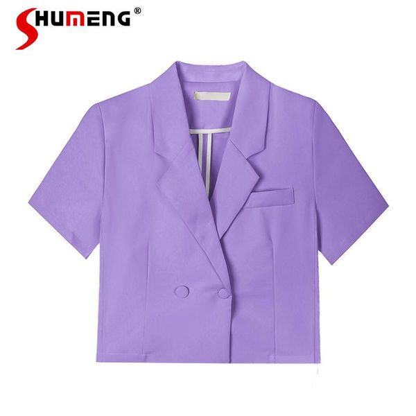 women's suits & blazers women summer thin blazer 2021 fashion elegant woman office solid color short-sleeved straight short ladies suit, White;black
women's suits & blazers women summer thin blazer 2021 fashion elegant woman office solid color short-sleeved straight short ladies suit, White;black