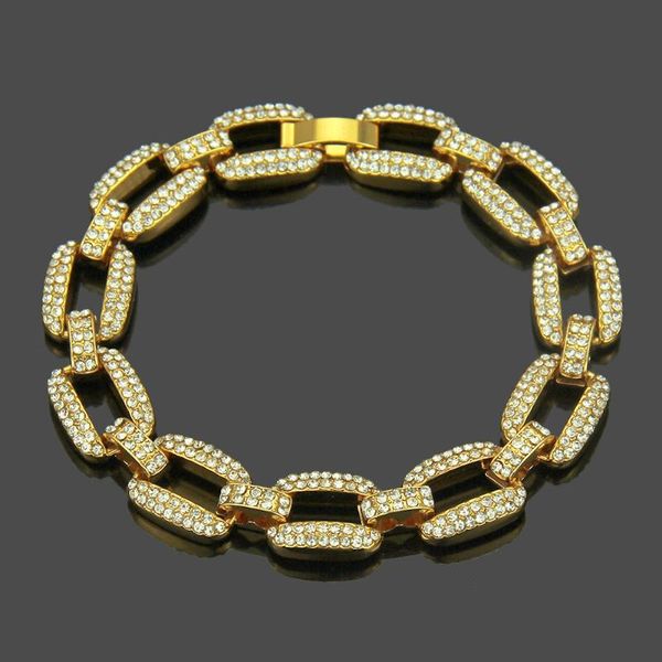 charm bracelets light luxury hip-hop men's bracelet with rhinestones and generous personality stainless steel gold-plated male bangle, Golden;silver
charm bracelets light luxury hip-hop men's bracelet with rhinestones and generous personality stainless steel gold-plated male bangle, Golden;silver