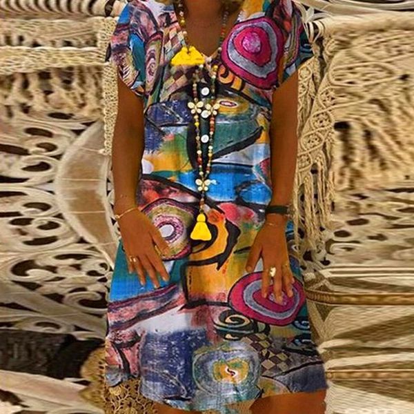 big size dress women summer dress loose short sleeve flowers printed dresses plus size women clothing dress, Black;gray
big size dress women summer dress loose short sleeve flowers printed dresses plus size women clothing dress, Black;gray