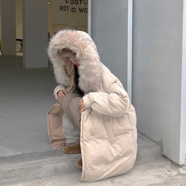 2021 cotton padded winter thick warm women outerwear long coats female fur collar hooded overcoat student gytg, Black
2021 cotton padded winter thick warm women outerwear long coats female fur collar hooded overcoat student gytg, Black