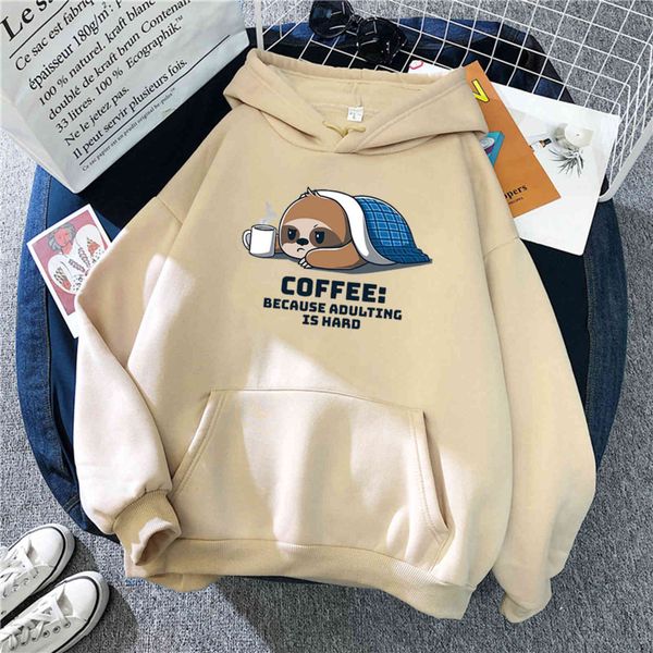 women's hoodies & sweatshirts sloth woman hoodie print women hoodie cartoons crewneck clothes vintage loose sweatshirt street hip, Black
women's hoodies & sweatshirts sloth woman hoodie print women hoodie cartoons crewneck clothes vintage loose sweatshirt street hip, Black