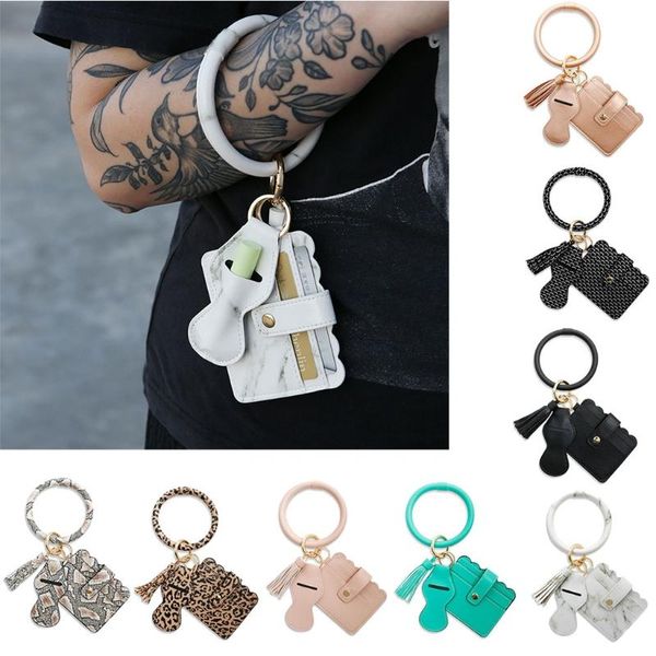 card holders circle wristlet holder keychain wallet pu leather pendant lipstick bag wrist strap durable key chains purse, Brown;gray
card holders circle wristlet holder keychain wallet pu leather pendant lipstick bag wrist strap durable key chains purse, Brown;gray