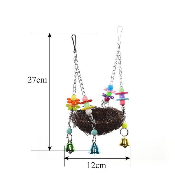 handcraft bird's nest toys and cage for birds and other small animals to play bite climb jllbzr home003
handcraft bird's nest toys and cage for birds and other small animals to play bite climb jllbzr home003