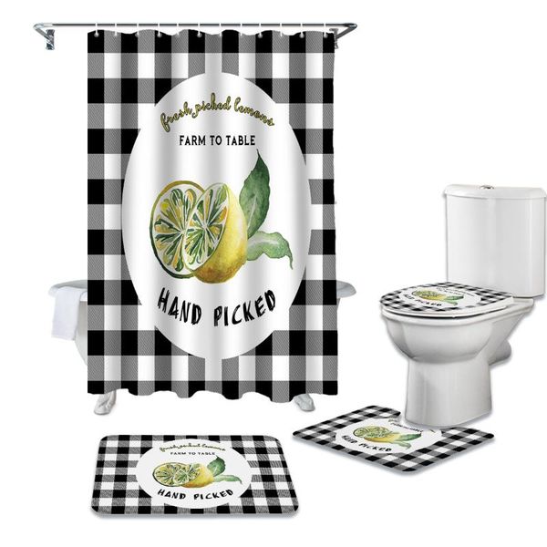 shower curtains summer style farm fruit black and white plaid curtain set bathroom bathing screen toilet lid cover rugs home decor
shower curtains summer style farm fruit black and white plaid curtain set bathroom bathing screen toilet lid cover rugs home decor
