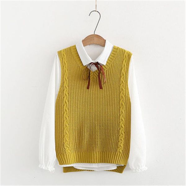 women's vests 2021 student fresh solid color fashion spring knitted vest sweater women preppy style v neck sleeveless back strap pullov, Black;white
women's vests 2021 student fresh solid color fashion spring knitted vest sweater women preppy style v neck sleeveless back strap pullov, Black;white