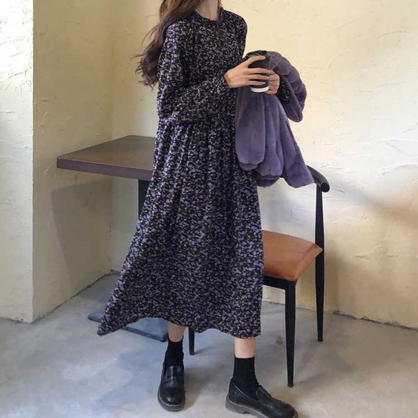 werueruyu autumn elegant floral print dress women long sleevesvintage midi party dress 210608, Black;gray
werueruyu autumn elegant floral print dress women long sleevesvintage midi party dress 210608, Black;gray