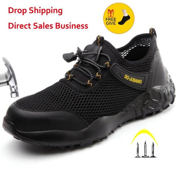 boots 2021 men light safety shoes steel toe work male ndestructible construction sneakers, Black
boots 2021 men light safety shoes steel toe work male ndestructible construction sneakers, Black