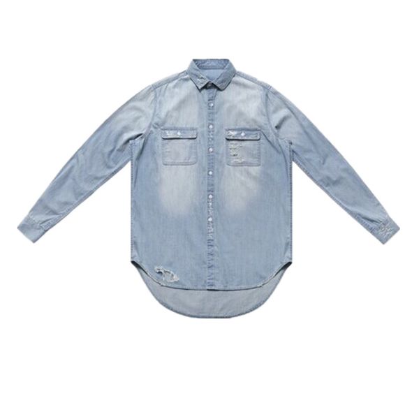 men and women denim shirt european and american cotton blend button loose lapel pocket jackets, White;black
men and women denim shirt european and american cotton blend button loose lapel pocket jackets, White;black