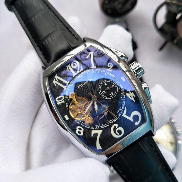 wristwatches 2021 waterprood mechanical watches men luxury rose gold watch tonneau automatic montre homme herrenuhr, Slivery;brown
wristwatches 2021 waterprood mechanical watches men luxury rose gold watch tonneau automatic montre homme herrenuhr, Slivery;brown