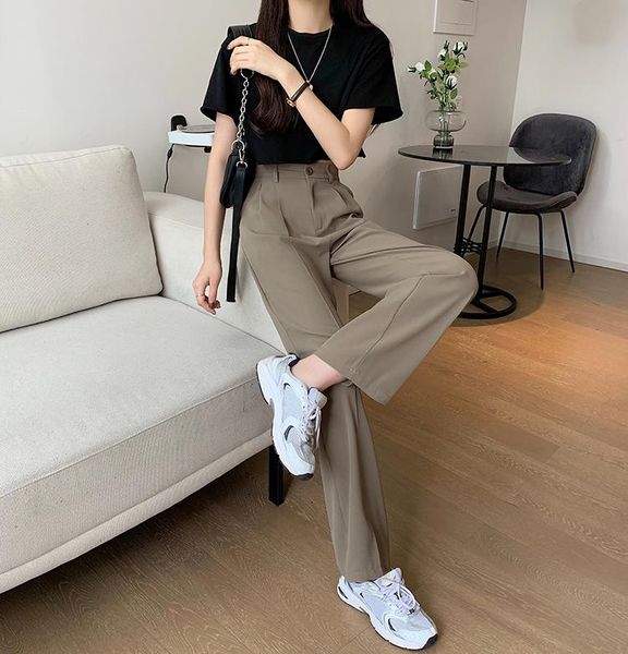 women's pants & capris women bf harajuku leisure loose high waist vintage trousers korean style all-match simple full-length, Black;white
women's pants & capris women bf harajuku leisure loose high waist vintage trousers korean style all-match simple full-length, Black;white