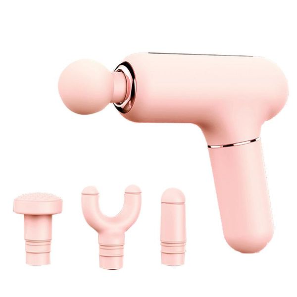 massage gun mini deep muscle vibration relief pain relax fitness equipment noise reduction design 4 heads massager
massage gun mini deep muscle vibration relief pain relax fitness equipment noise reduction design 4 heads massager