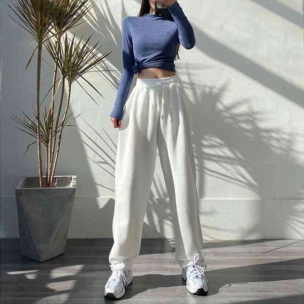 women sports pants korean fashion oversize gray jogging sweatpants baggy high waist joggers white trousers female, Black;white
women sports pants korean fashion oversize gray jogging sweatpants baggy high waist joggers white trousers female, Black;white