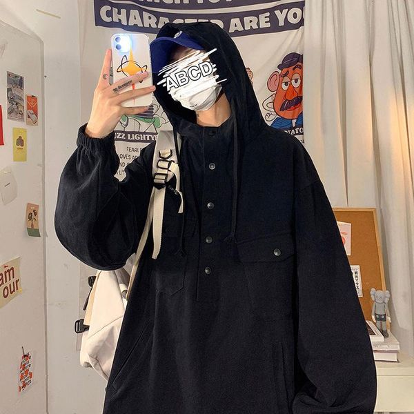 men's jackets spring and autumn hooded jacket korean casual fashion loose streetwear retro, Black;brown
men's jackets spring and autumn hooded jacket korean casual fashion loose streetwear retro, Black;brown
