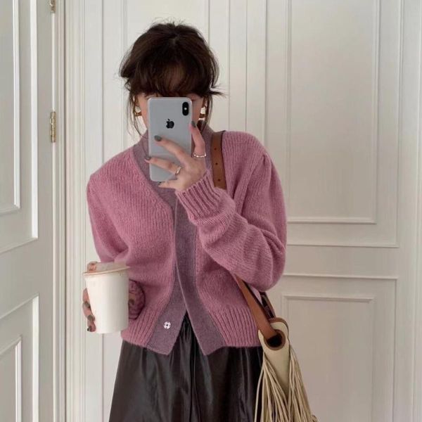 women's knits & tees women casual single breasted v-neck sweaters female solid knitted jumpers spring autumn short cardigans 2021, White
women's knits & tees women casual single breasted v-neck sweaters female solid knitted jumpers spring autumn short cardigans 2021, White