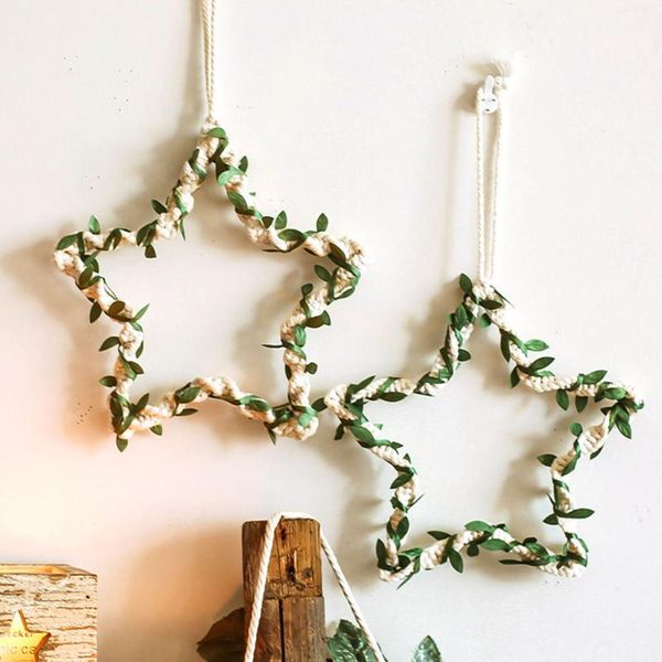 decorative objects & figurines woven wall hanging, beautiful nordic style star leaf wreath for home, apartment, nursery, party decor
decorative objects & figurines woven wall hanging, beautiful nordic style star leaf wreath for home, apartment, nursery, party decor
