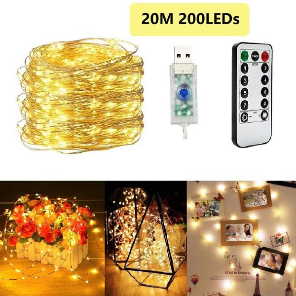 2021 new 10m 100 led/20m 200 led usb string light white copper wire warm 8 remote tree control modes decoration fairy lights 9us0
2021 new 10m 100 led/20m 200 led usb string light white copper wire warm 8 remote tree control modes decoration fairy lights 9us0