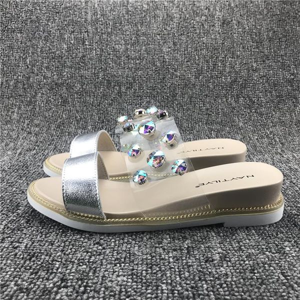 slippers women summer slides on a wedge shoes pantofle platform fashion transparent heel med rivet soft genuine leather 2021, Black
slippers women summer slides on a wedge shoes pantofle platform fashion transparent heel med rivet soft genuine leather 2021, Black
